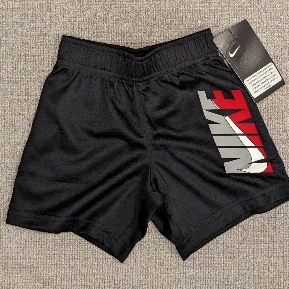 Nike Dri-Fit Pull On Athletic Shorts Black, size 2T